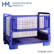 High Quality Customized Powder Coating Collapsible Metal Lattice Boxes Manufacturers